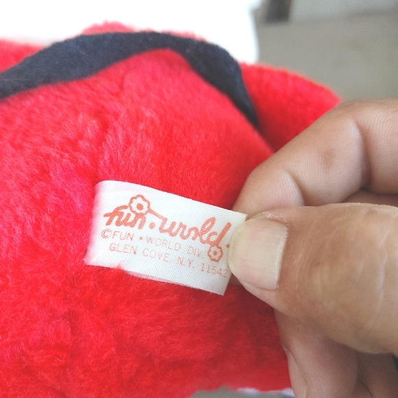 RARE Fun House White Mouse Christmas Plush Hanger Ornament 11" Cheeky Vintage - Picture 7 of 12